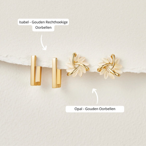 Earrings : Isabel Gouden Roestvrij Staal in van Pantino