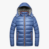 Manteau d'Hiver Homme avec Capuche - Bleu