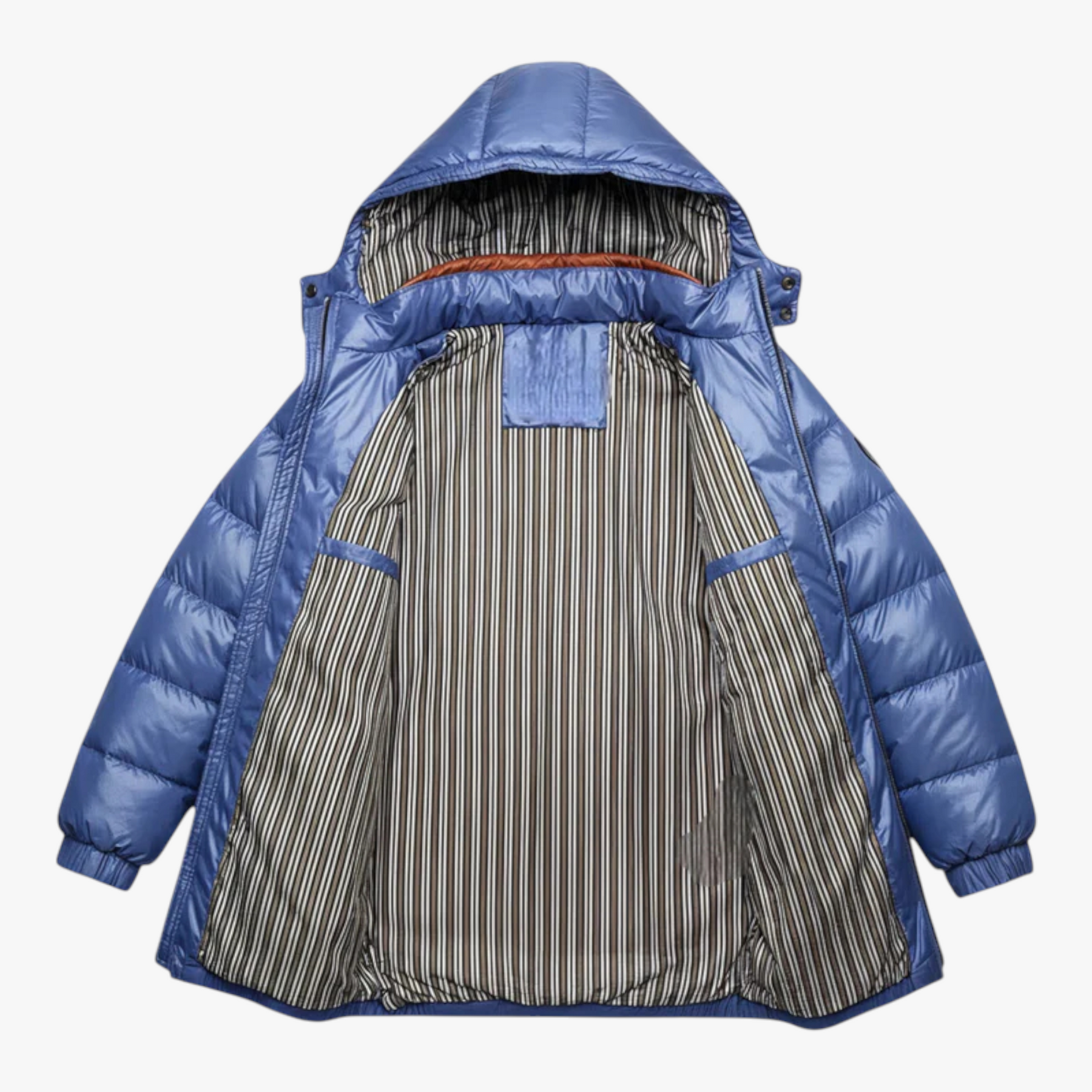 Herenjassen & -jacks : Heren Jas Winter met Capuchon - Blauw in van Pantino