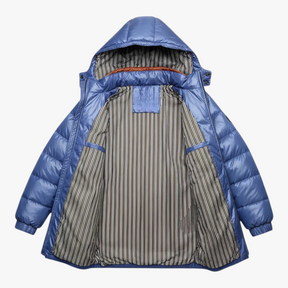 Herenjassen & -jacks : Heren Jas Winter met Capuchon - Blauw in van Pantino