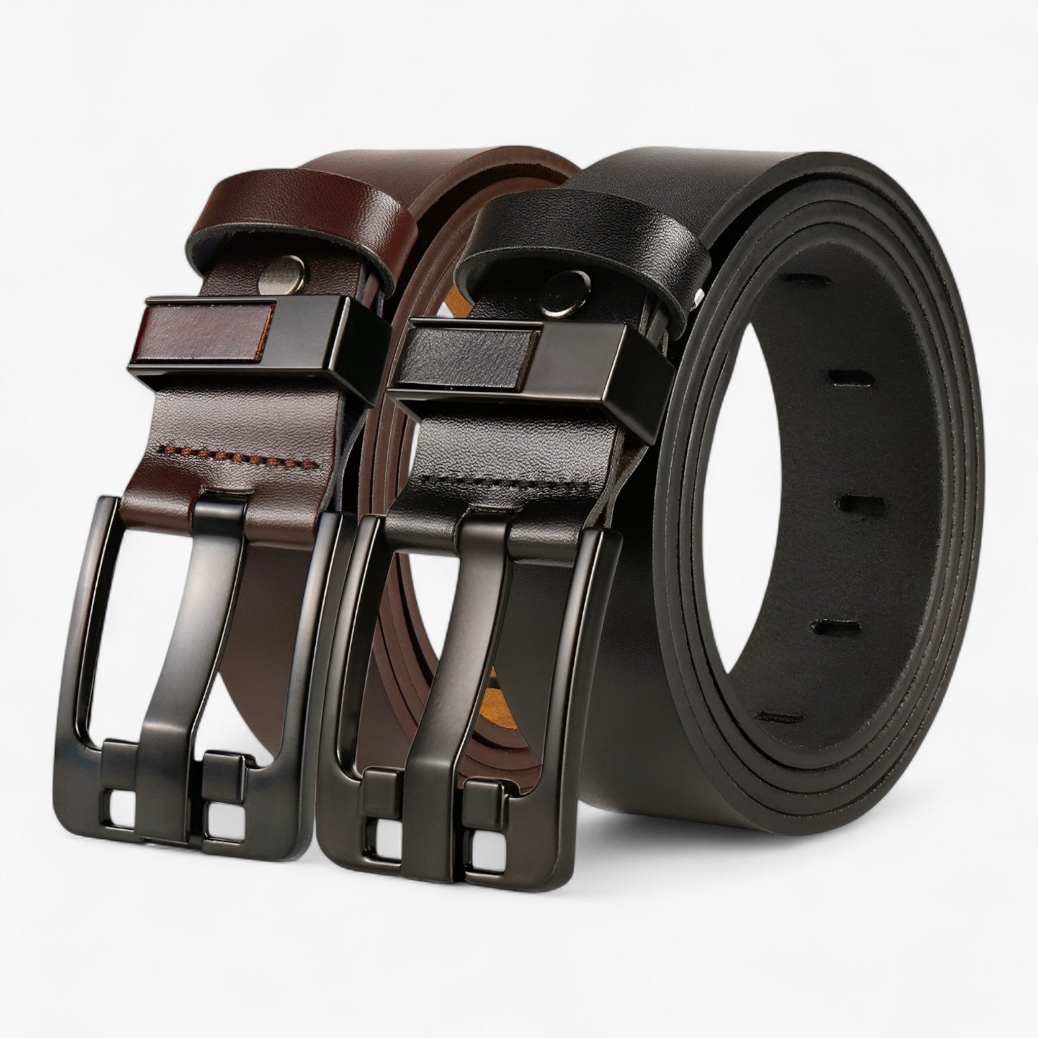 Belts : Heren armband zwart - Stijlvol, duurzaam staal voor elke gelegenheid in van Pantino