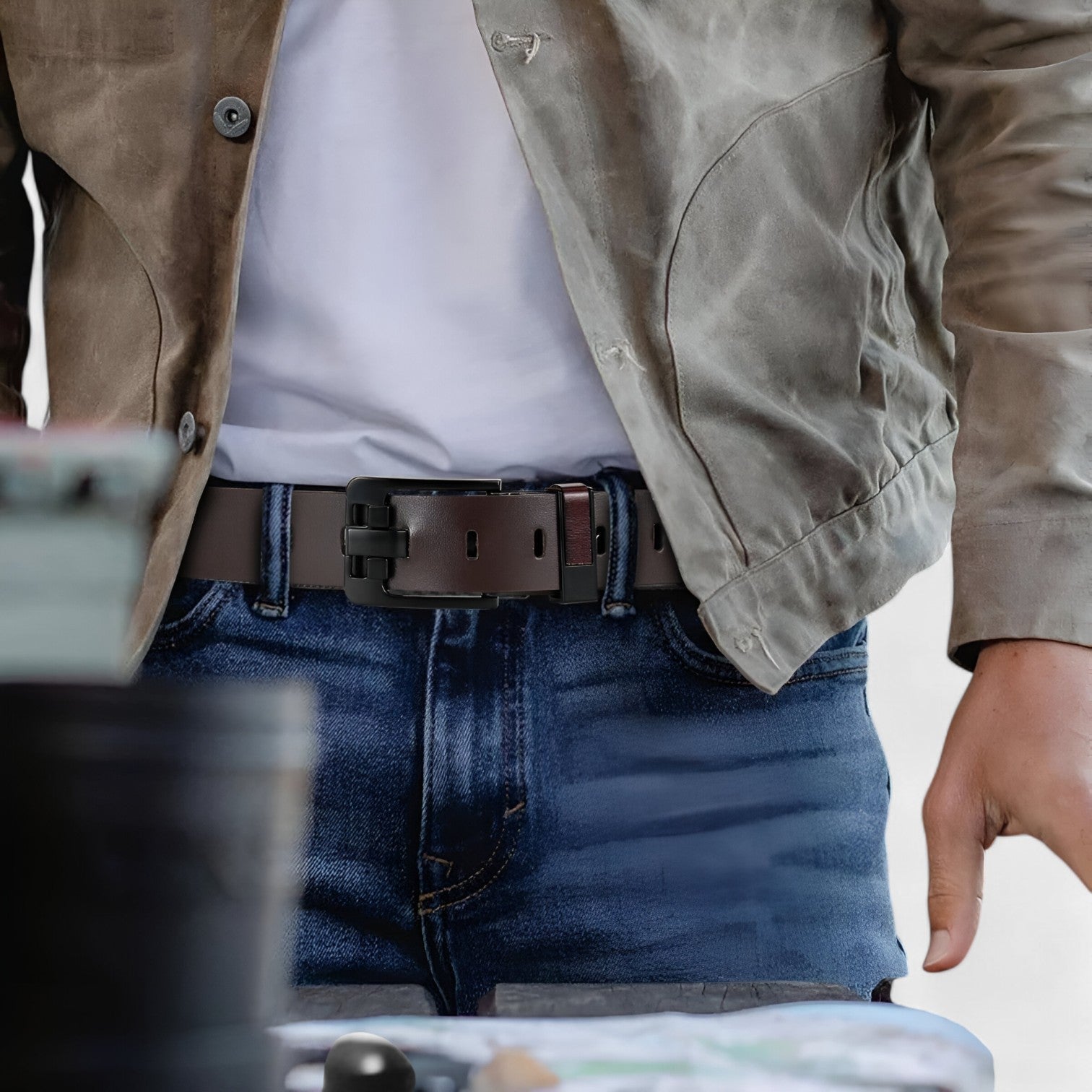 Belts : Heren armband zwart - Stijlvol, duurzaam staal voor elke gelegenheid in van Pantino