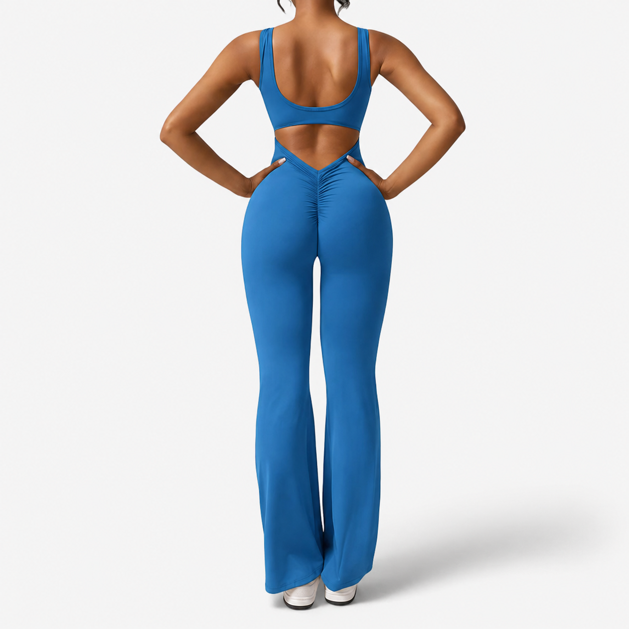 One-Pieces : Elegante zwarte jumpsuit met diepe V-hals voor dames in van Pantino