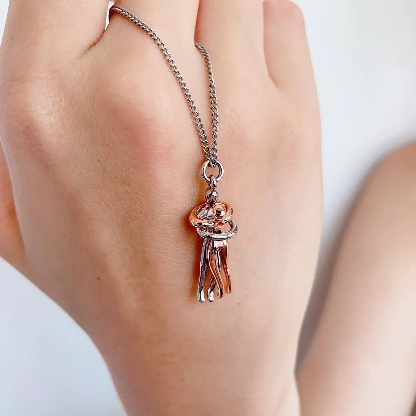 Necklace : Ketting Goud/Zilver - Knuffelketting - Het Perfecte Cadeau in van Pantino