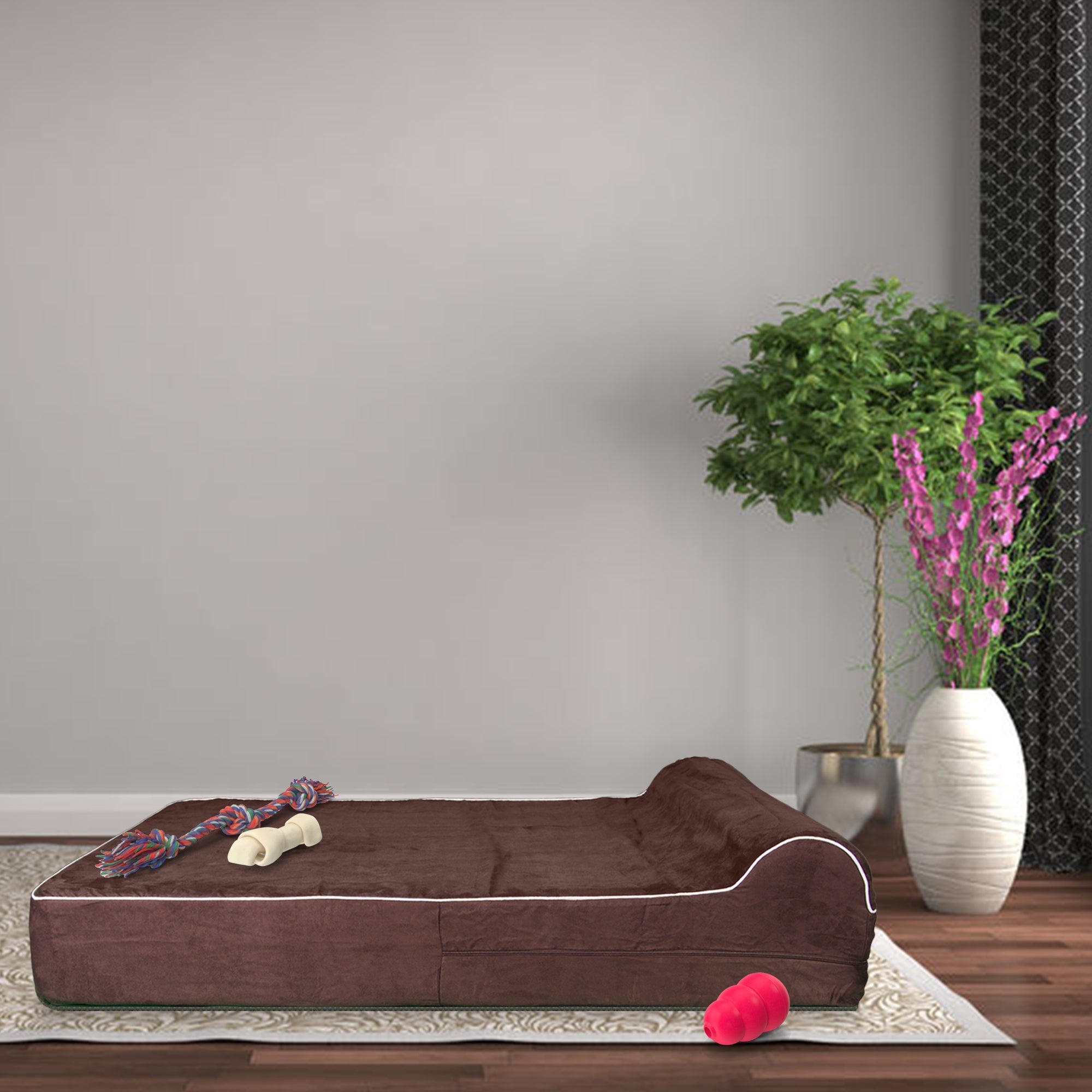pets : Orthopedisch Luxe Chocolade Hondenbed in van Pantino