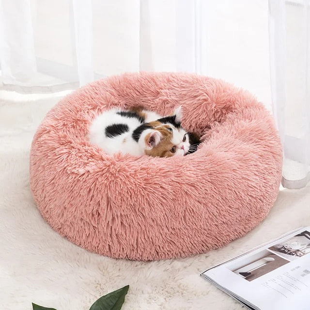 pets : Katten en Hondenbed Roze - Knus Comfortabel Zacht - Pluche in van Pantino