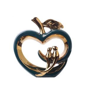 home & garden : Glazed Apple - Keramische Appel Decoratie - Oranje in van Pantino