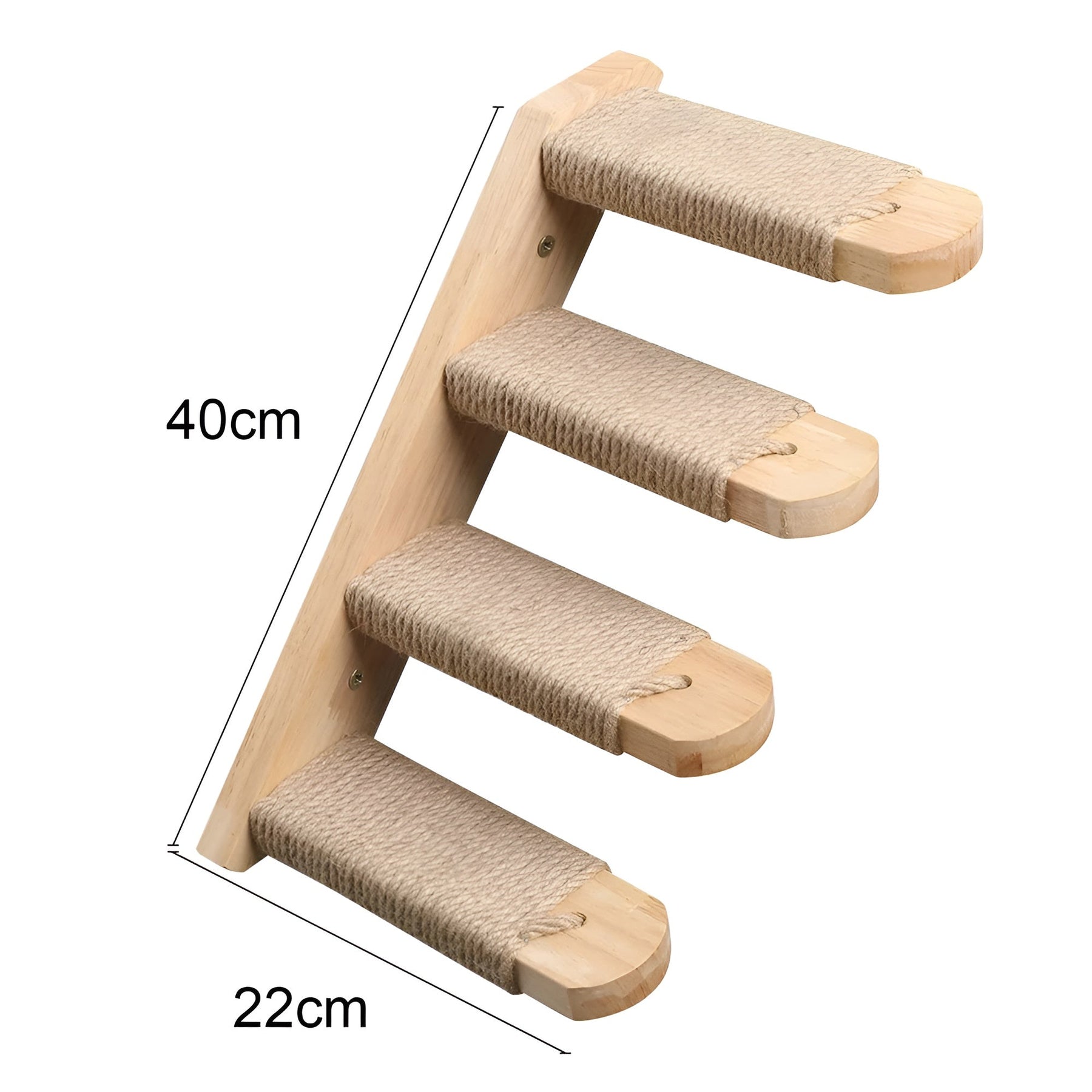 pets : Kattenklimplank Wandmontage - Krabpaal Instinct Training - Hout in Tweede Trap van Pantino