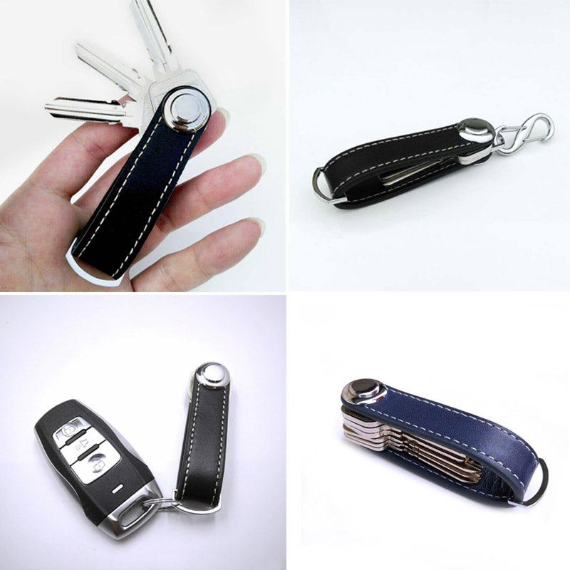 Key Organizer : Leather Key Organizer Leer in van Pantino