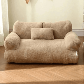 pets : Kalmerende Huisdier Bankhoes Lichtgrijs - Rustgevend Sofa Comfort - Microvezel in Khaki van Pantino