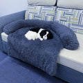 Wasbare Huisdier Sofa Deken Donkerblauw - Pluche Zachte Warmte - Pluche