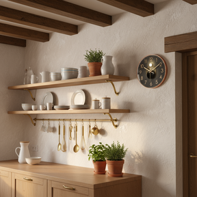 Horloges murales : Stille Wandklok met Minimalistisch Design Kwarts in van Pantino
