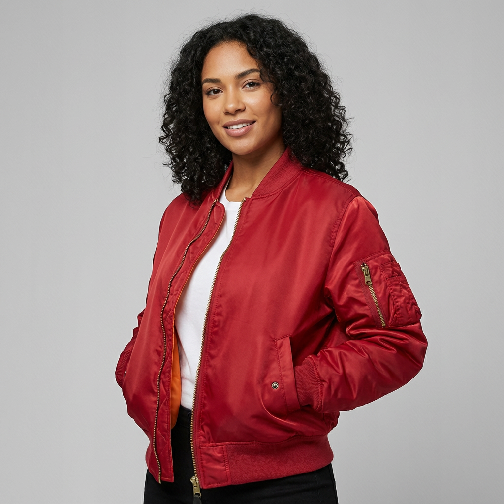 Klassiek bomberjack met utility details