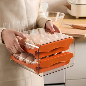 home & garden : Lade-Stijl Eieropslagbox - Donker Khaki in van Pantino
