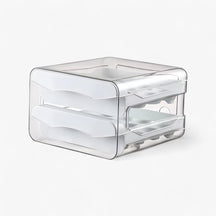 home & garden : Lade-Stijl Eieropslagbox - Donker Khaki in Wit van Pantino