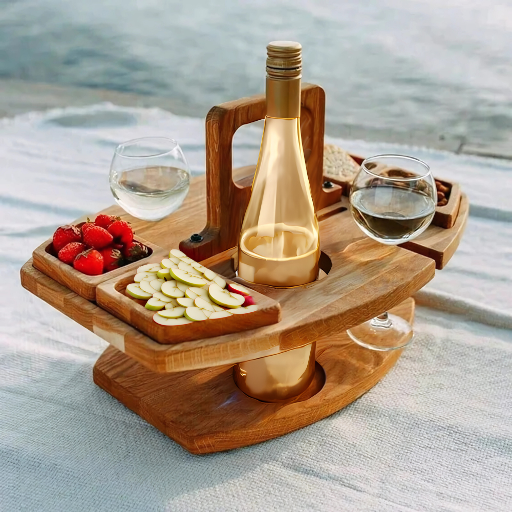 Compacte Opvouwbare Houten Picknicktafel
