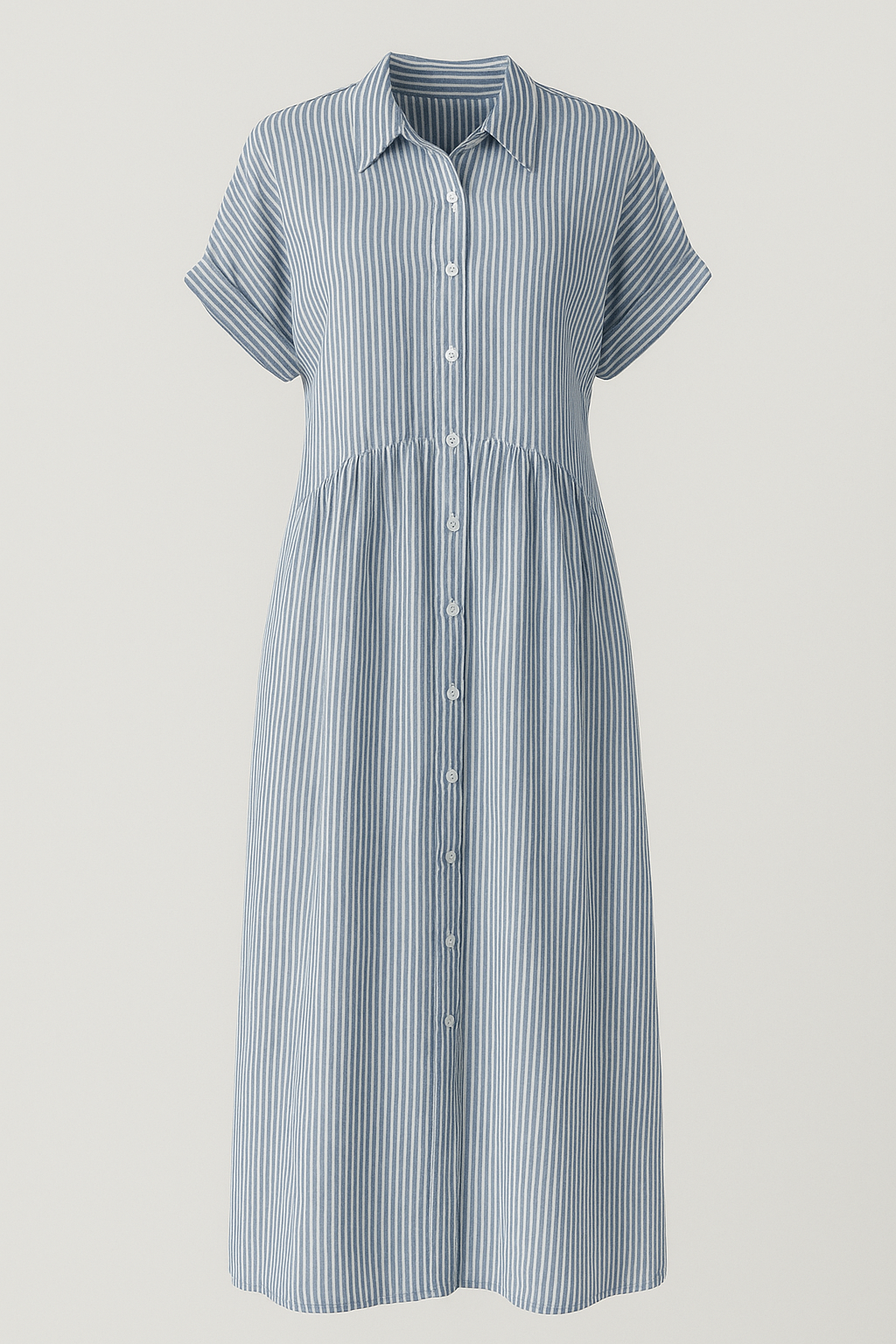 Midi Dress : Chique Midi-jurk voor Dames met Praktische Zakken in van Pantino