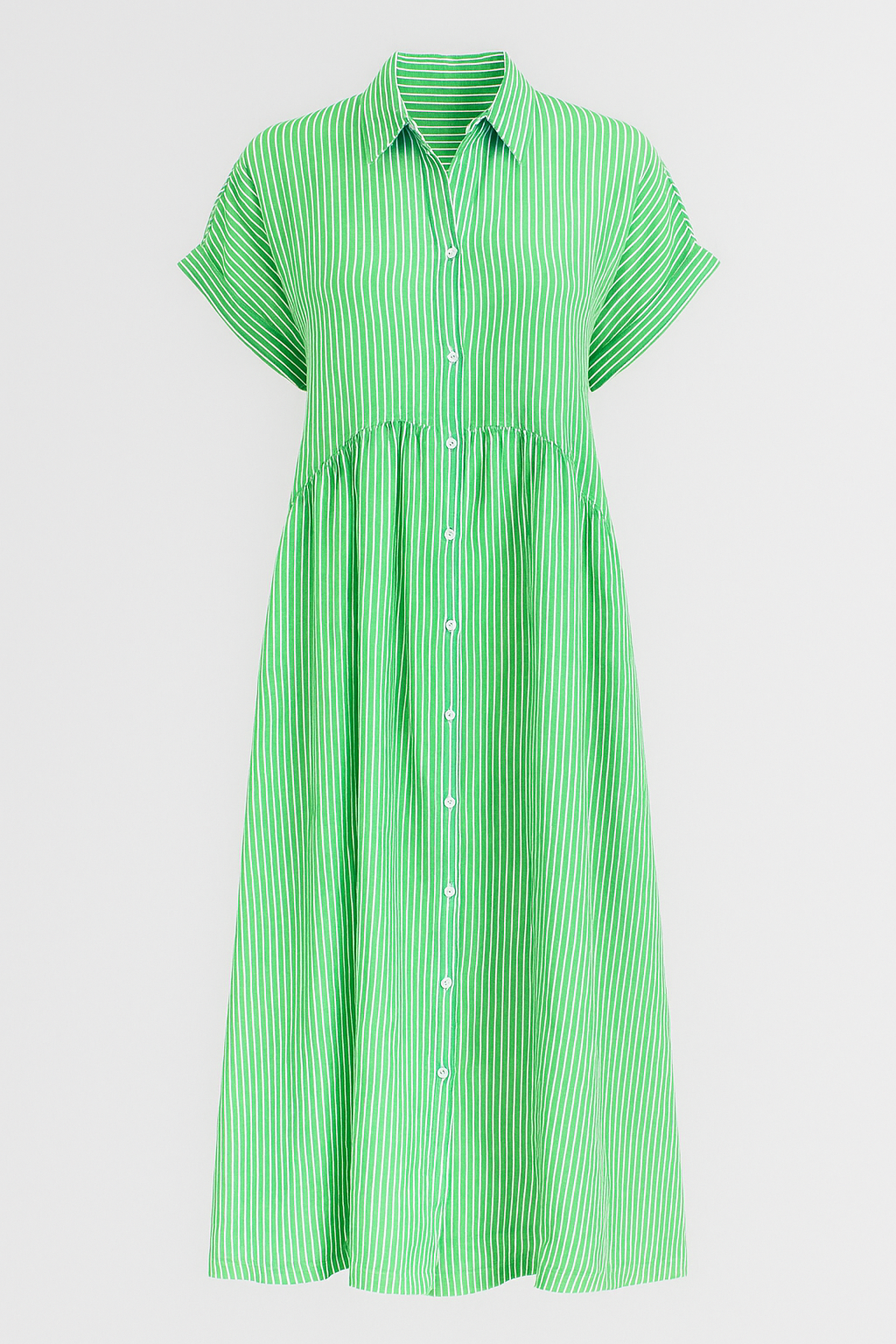 Midi Dress : Chique Midi-jurk voor Dames met Praktische Zakken in van Pantino