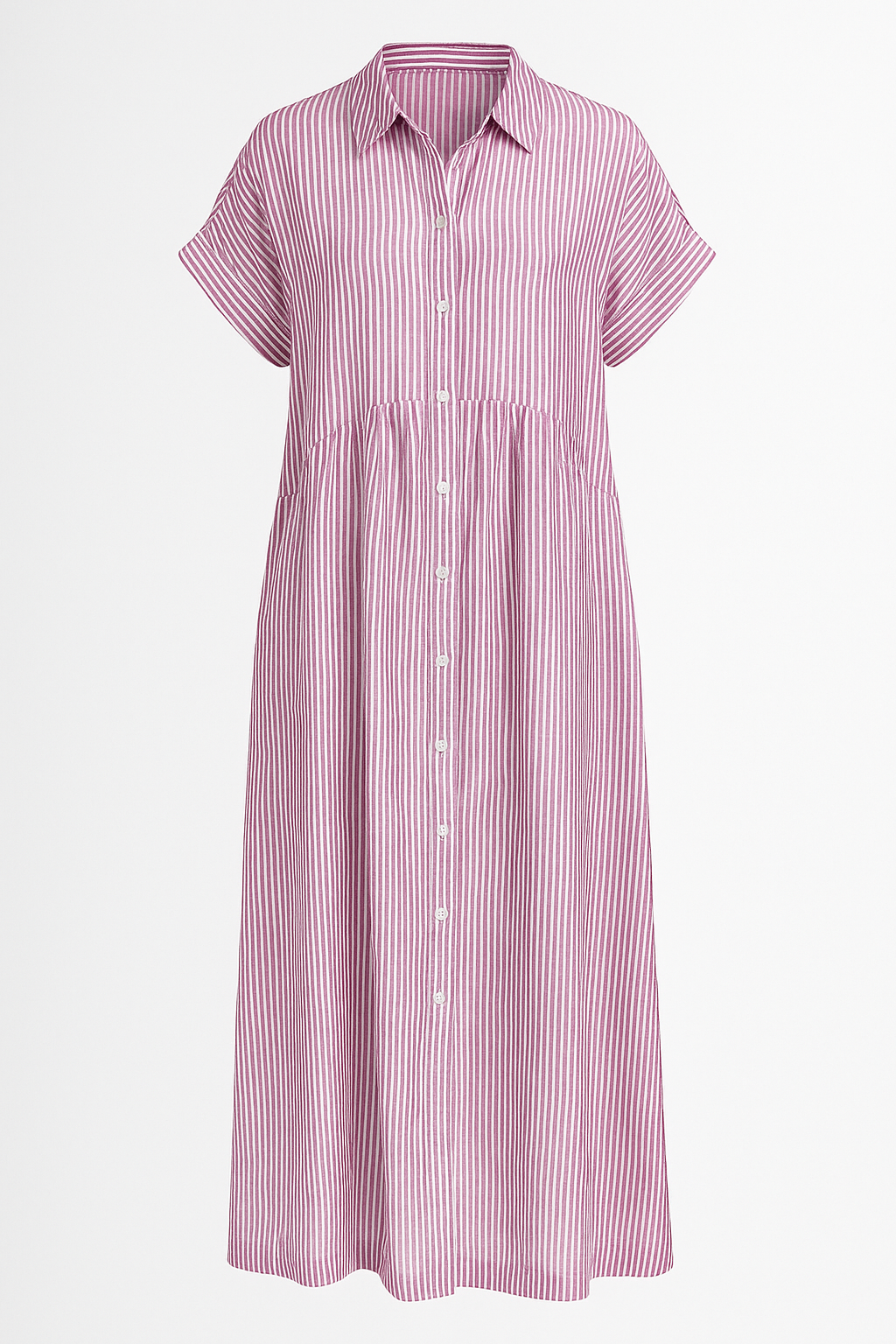 Midi Dress : Chique Midi-jurk voor Dames met Praktische Zakken in van Pantino