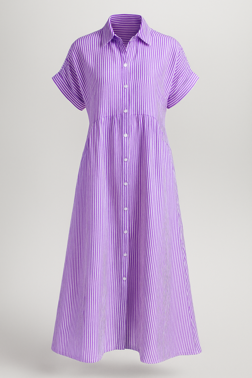 Midi Dress : Chique Midi-jurk voor Dames met Praktische Zakken in van Pantino