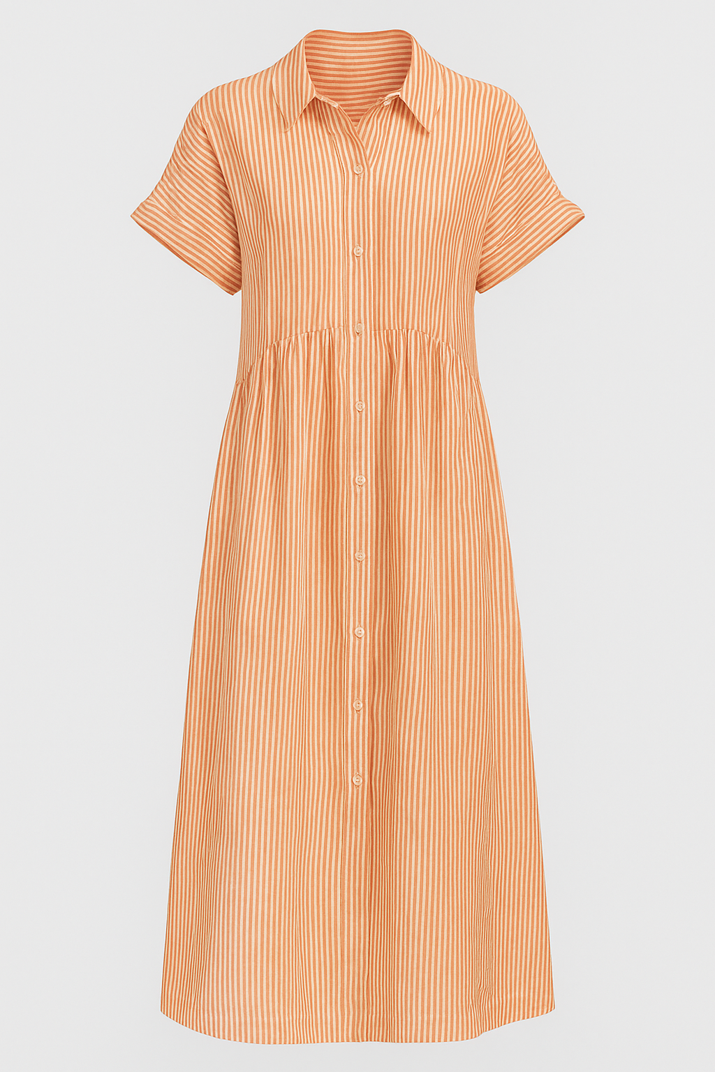 Midi Dress : Chique Midi-jurk voor Dames met Praktische Zakken in van Pantino