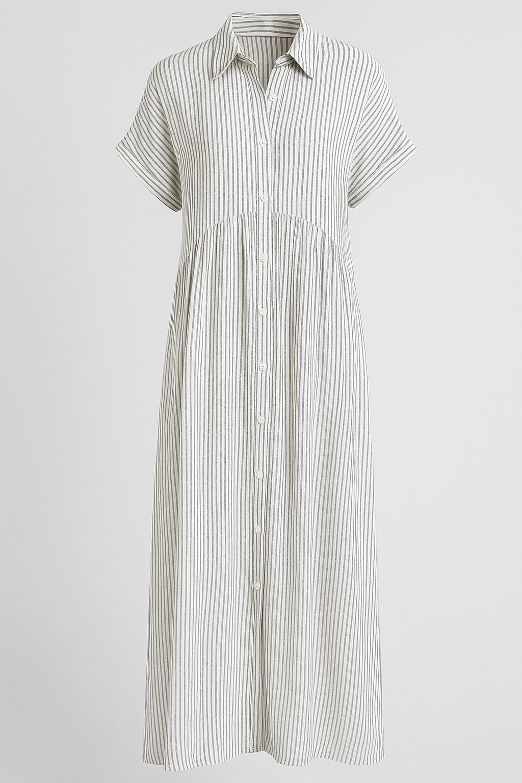 Midi Dress : Chique Midi-jurk voor Dames met Praktische Zakken in van Pantino