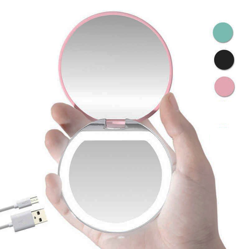 Portable Mirror : Portable Led Mirror - Roze in van Pantino