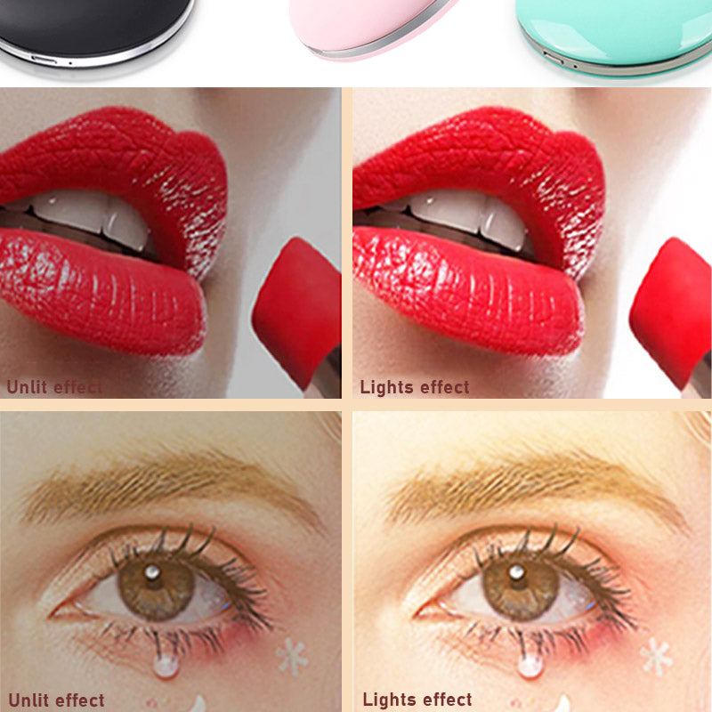 Portable Mirror : Portable Led Mirror - Roze in van Pantino