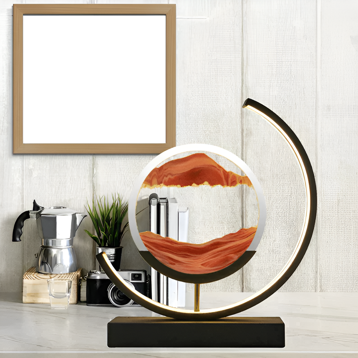 LED Zandkunst Tafellamp – Bewegend Zand Design