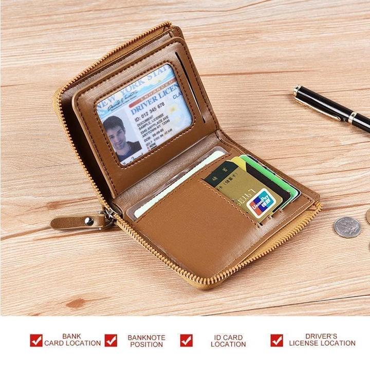 bags : Rfid Safety Wallet - Een Compacte en Veilige Portefeuille - Khaki in van Pantino