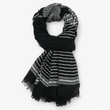 Scarf : Sjaal Heren Zwart - Lorenzo Vitali de Ambachtsman - Van Elegante in Zwart van Pantino
