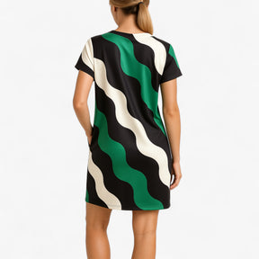 Women's Dress : Lange Jurk Dames met V-hals voor Feestelijke Kleding in van Pantino