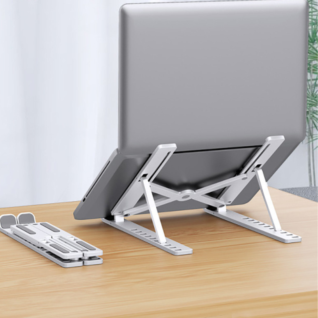 Laptop Stand : LaptopHolder - Laptop Houder voor Laptop Accessoires - Zilver in van Pantino