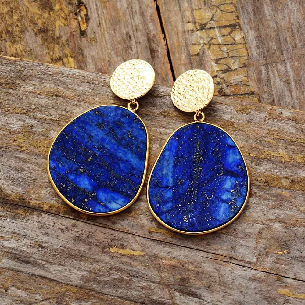 Earrings : HealWithin Lapis Lazuli Bescherming in van Pantino