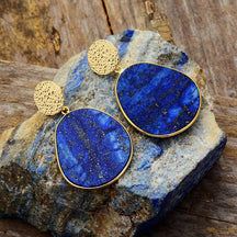 Earrings : HealWithin Lapis Lazuli Bescherming in Lapis Lazuli van Pantino