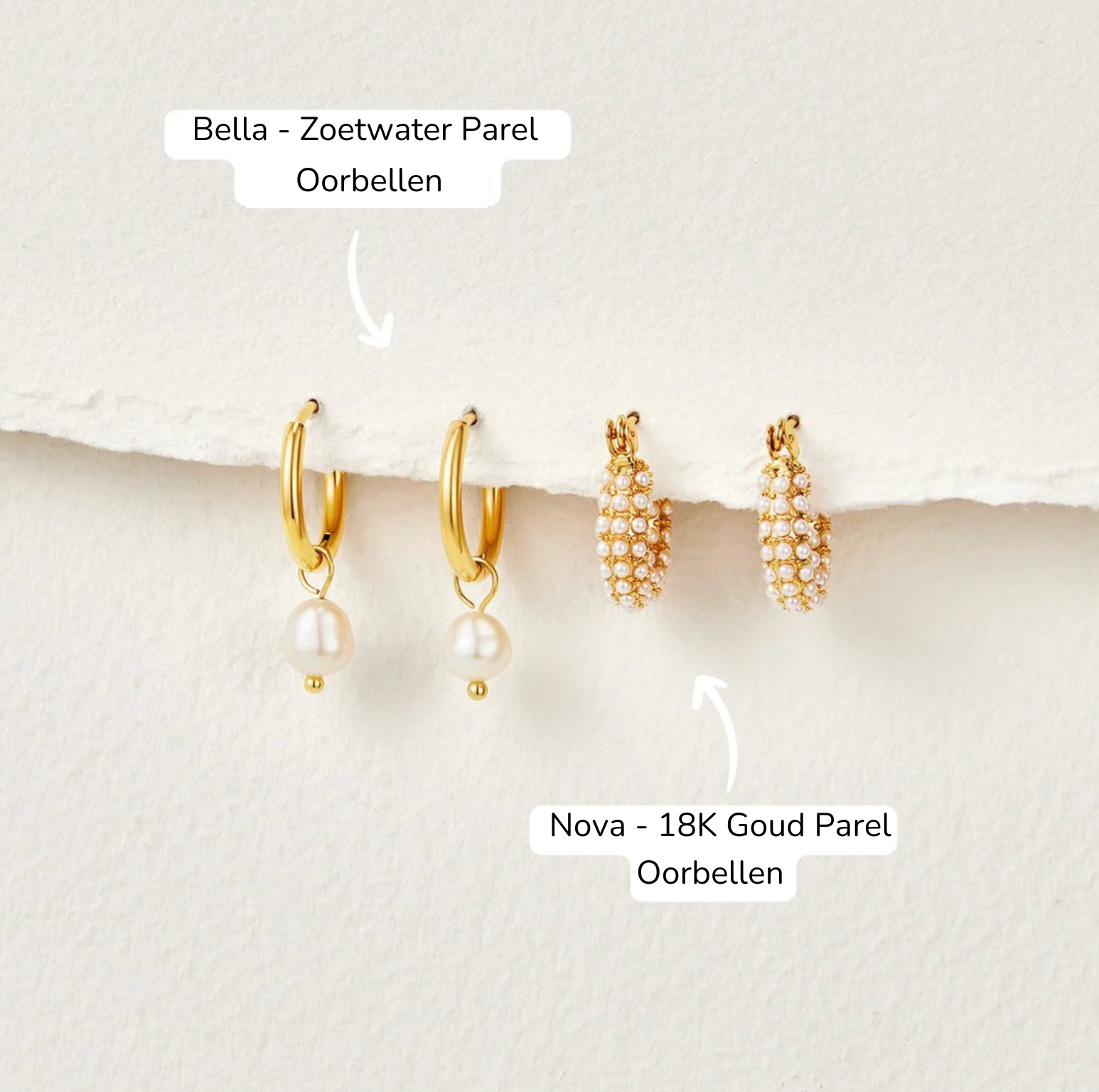 Earrings : Oorbellen Zilver - Isabel Pearl 5 Mm in van Pantino
