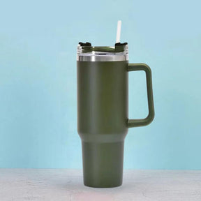 outdoor equipment : HeatGuard - De Beste Thermofles die Jij Ooit Zult Hebben - Donker Blauw in Leger groen 1200ML van Pantino