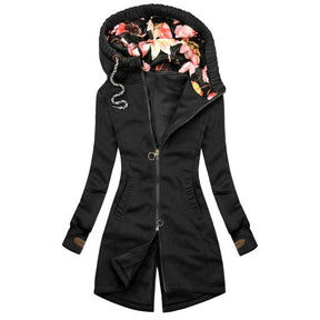 Jacket : Jas Dames Donkerblauw - Damesjas - Warmte voor Winterdagen in Zwart van Pantino