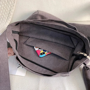 bags : Canvas Tas met Zichtbare Print - Zwart in van Pantino