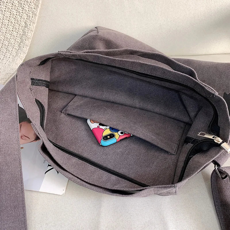 bags : Canvas Tas met Opvallende Print - Zwart in van Pantino