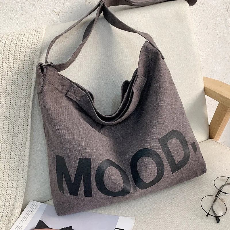 bags : Canvas Tas met Opvallende Print - Zwart in van Pantino