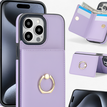 Phone Case : Stijlvol Beschermend Design - PU-Leer in Paars van Pantino