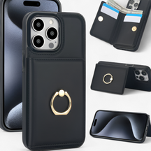 Phone Case : Stijlvol Beschermend Design - PU-Leer in Zwart van Pantino