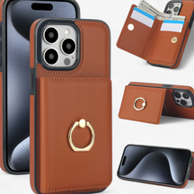 Phone Case : Stijlvol Beschermend Design - PU-Leer in Bruin van Pantino