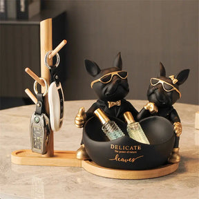 home & garden : GrittyGuard - Bulldog Standbeeld - Groen in van Pantino