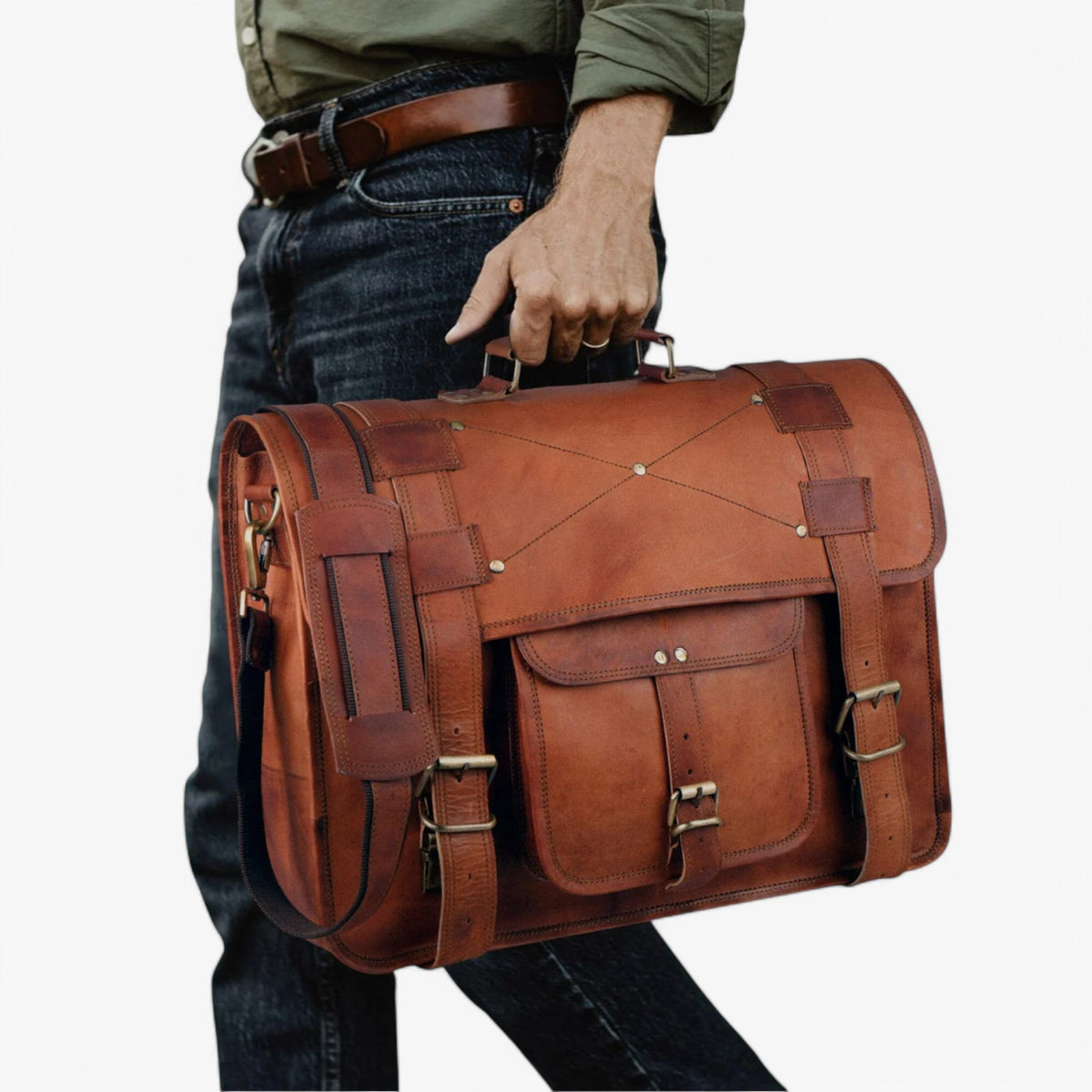 bags : Crossbody Tas - De Griffioen - Stijlvolle Messenger in van Pantino
