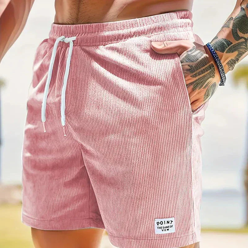 Dames Short van Lichtgewicht Ribfluweel met Trekkoord - Comfortabel en Trendy