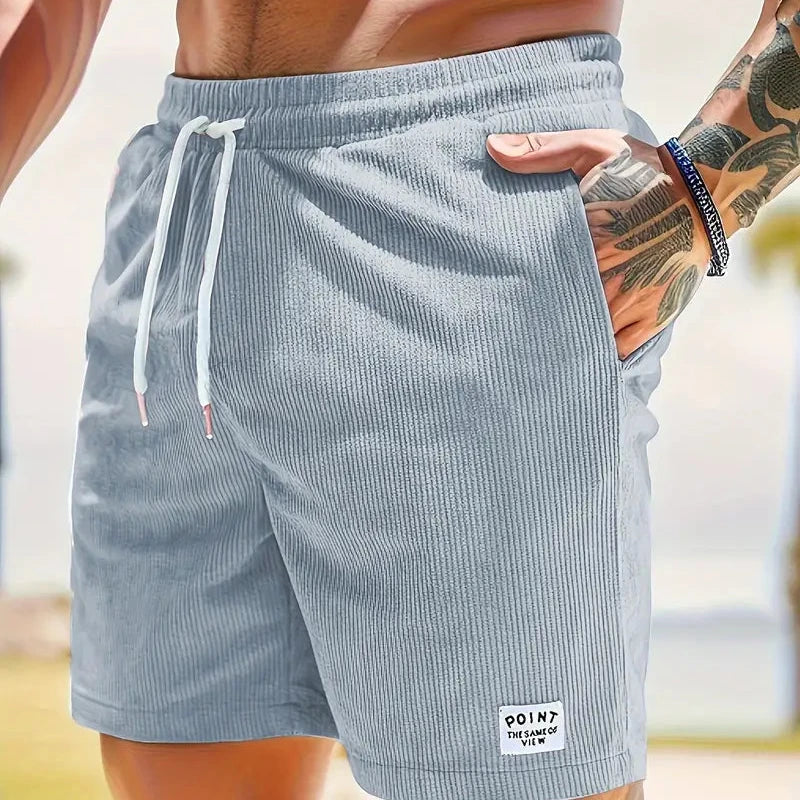 Dames Short van Lichtgewicht Ribfluweel met Trekkoord - Comfortabel en Trendy