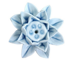 home & garden : Lotusbloem Wierrook Houder - Stijlvol Ontwerp - A in L - Licht-Blauw van Pantino