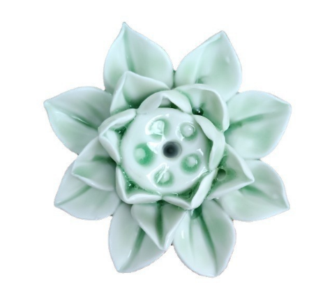 home & garden : Lotusbloem Wierrook Houder - Stijlvol Ontwerp - A in G - Licht-Groen van Pantino